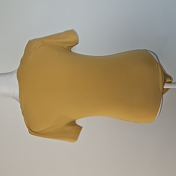 American Eagle Yellow Comfortable Bodysuit Size Medium - Picture 8 of 9